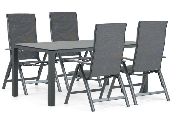 Hartman Sitges/Mateo 180 cm dining tuinset 5-delig – Grijs-antraciet