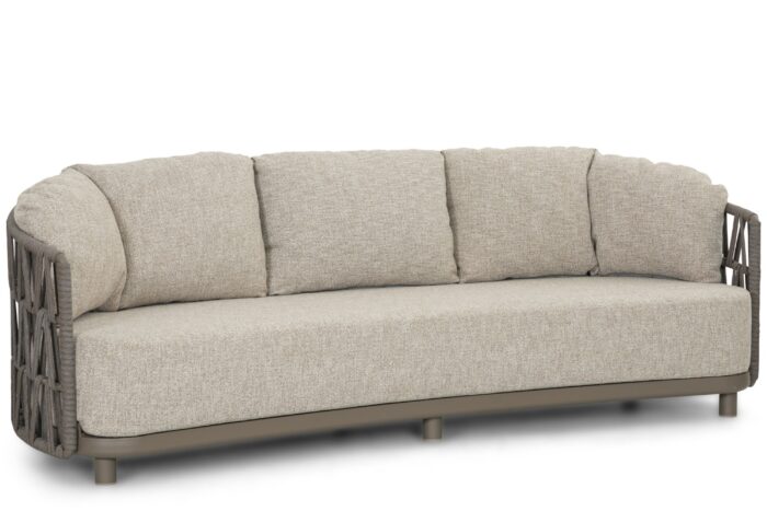 Santika Cayora lounge tuinbank 3-zits – Taupe-naturel-bruin