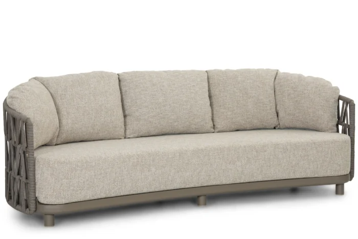 Santika Cayora lounge tuinbank 3-zits - Taupe-naturel-bruin