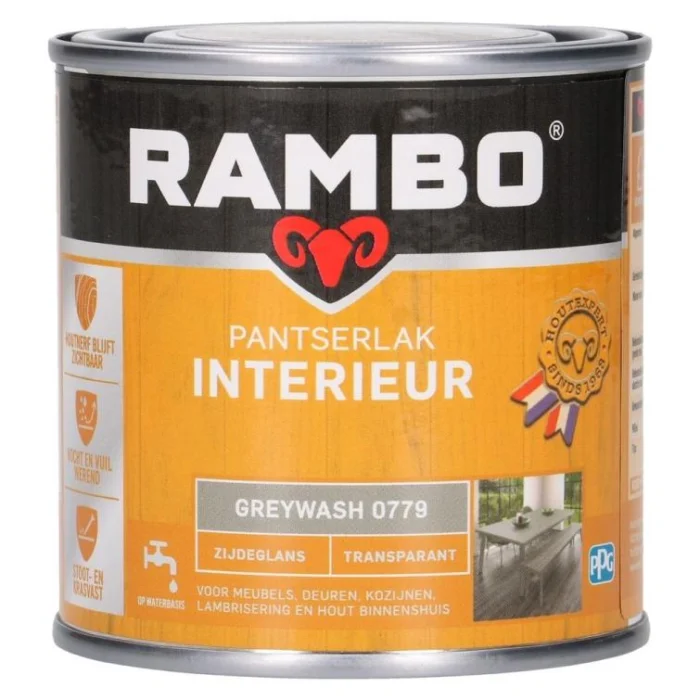 Rambo Pantserlak interieur zg 779 0,25l - transparant