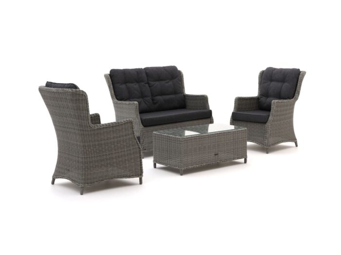 Intenso Furniture Intenso Milano stoel-bank loungeset 4-zits 4-delig Laagste prijsgarantie! – Grijs