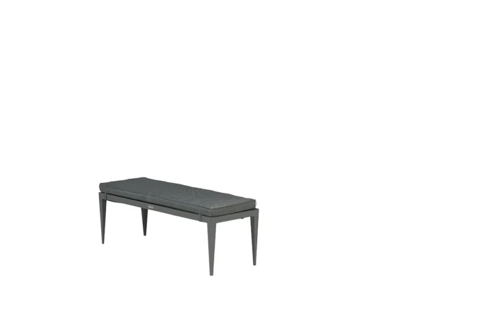 Garden impressions Bali bank 110x40xH45 carbon black/mystic grey - zwart