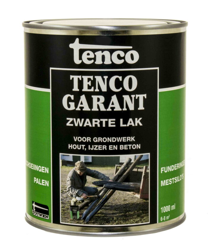 Tenco Zwart 1l tencogarant verf/beits