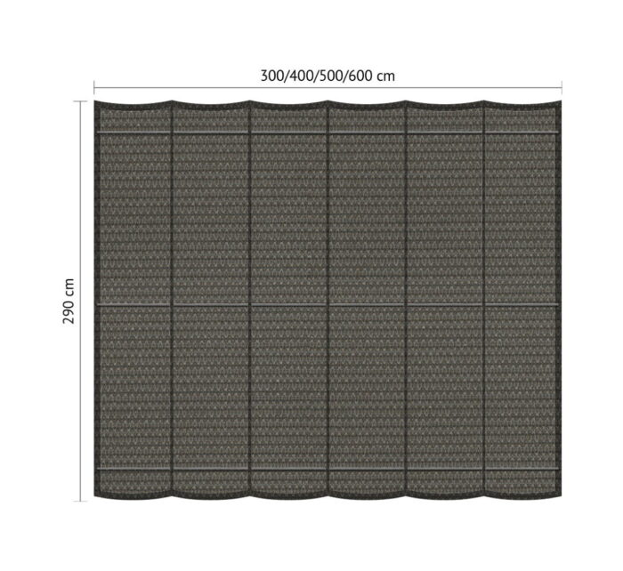 Shadow comfort Harmonicadoek B 2,90 x L 3,00 m Cool Grey – grijs