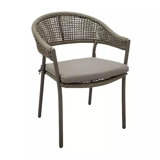 Buitengewoon de boet Vitaro Dining Tuinstoel Taupe - bruin