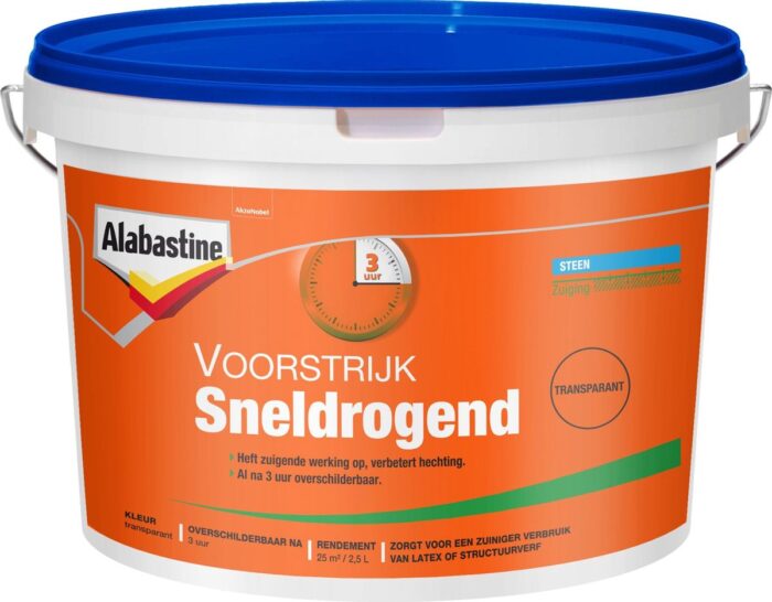 Veba Alabastine voorstrijk sneldrogend transp 2,5l Alabastine Versluis