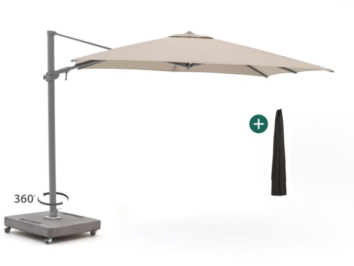 Shadowline Austin zweefparasol 300x300cm – Taupe