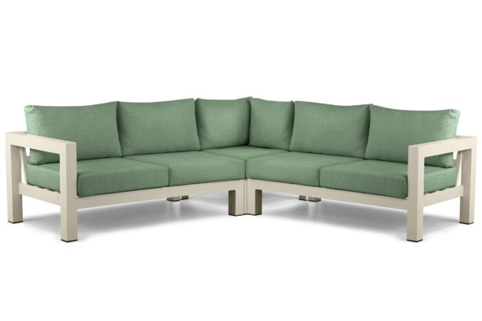 Lifestyle Garden Furniture Luca hoek loungeset 3-delig – Taupe-naturel-bruin