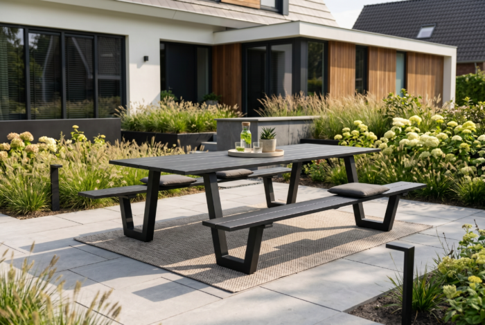 Lifestyle Garden Furniture Forte picknickbank 220×98 cm – Grijs-antraciet