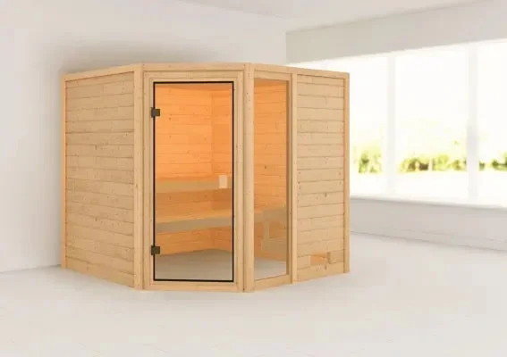Karibu | Tabea Sauna | Kachel 9 kW Geïntegreerde Bediening
