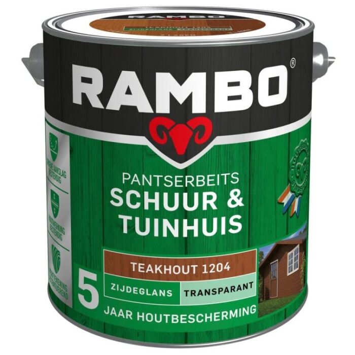 Rambo Pantserbeits schuur en tuinhuis zg tr. 1204 2,5l – hout