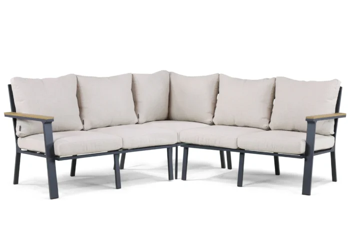 Lifestyle Garden Furniture Santiago hoek loungeset 3-delig - Grijs-antraciet