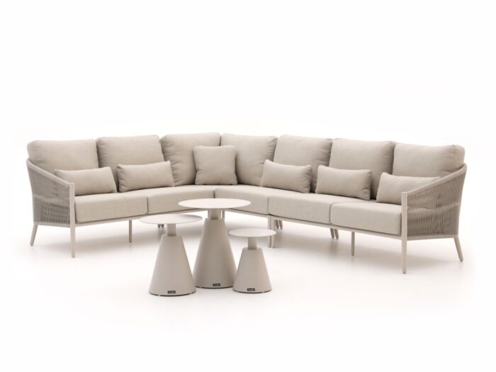 Bellagio tuinmeubelen Bellagio Mineo/Tusa hoek loungeset 7-delig links Laagste prijsgarantie! – Taupe