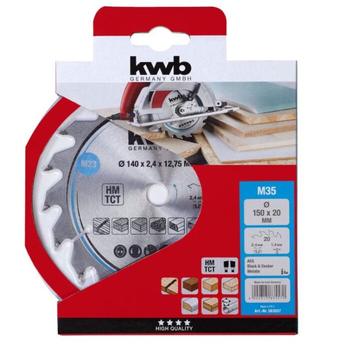 Kwb Cirkelzaagblad hm 150×20 35m I