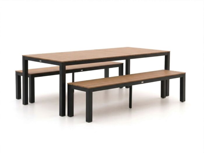 Bellagio tuinmeubelen + 10% kassakorting | Bellagio Fidenza 220cm picknickset 3-delig – Grijs