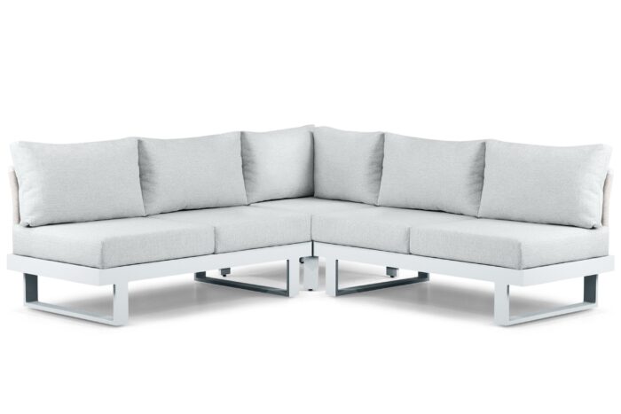 Lifestyle Garden Furniture Lorenzo hoek loungeset 3-delig – Wit