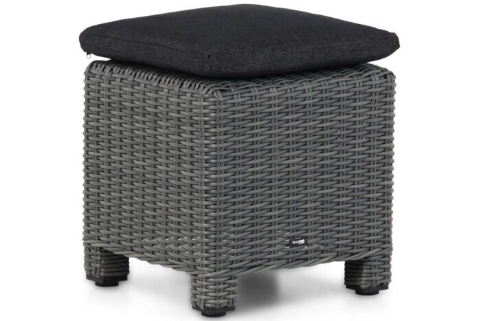 Garden Collections Lusso bijzettafel met kussen – Zwart