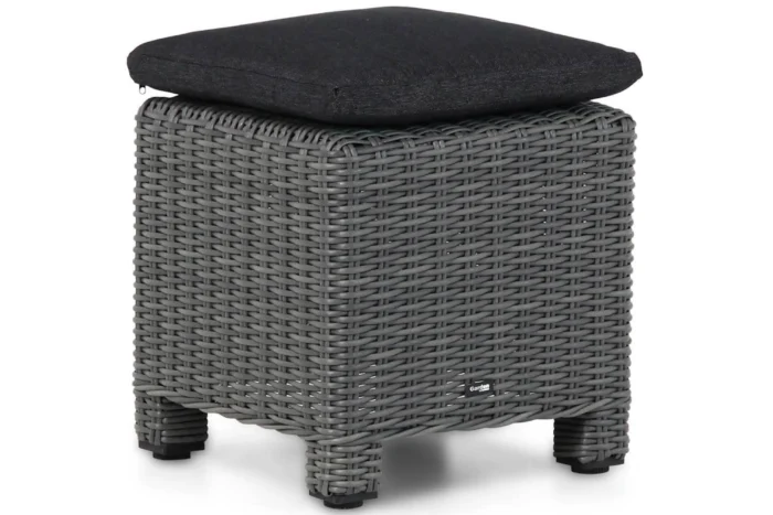 Garden Collections Lusso bijzettafel met kussen - Zwart
