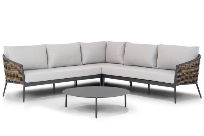 Coco Ewa/Pacific 100 cm hoek loungeset 4-delig – Taupe-naturel-bruin