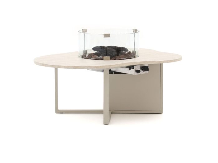Cosiloft Novi lounge vuurtafel 125x102x50cm Laagste prijsgarantie! – Taupe