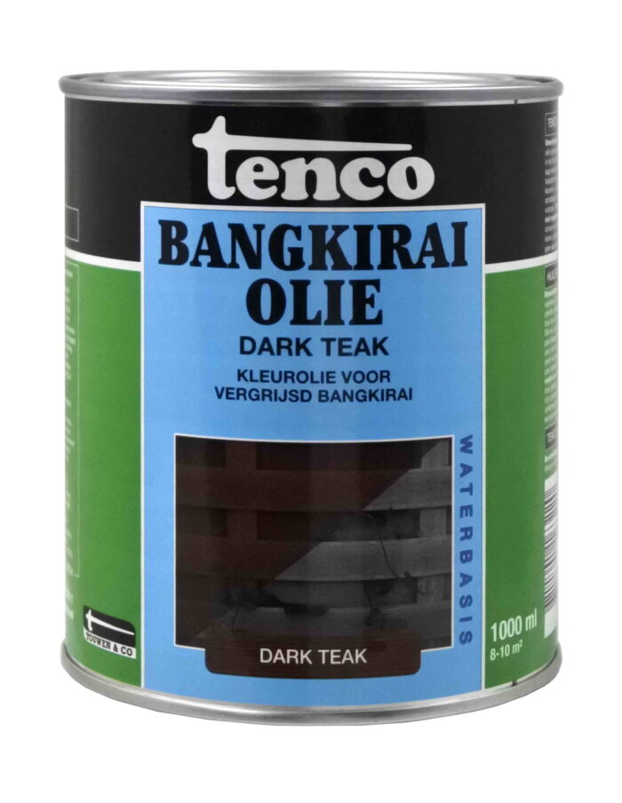 Tenco Bangkirai olie dark teak 1l verf/beits – bruin
