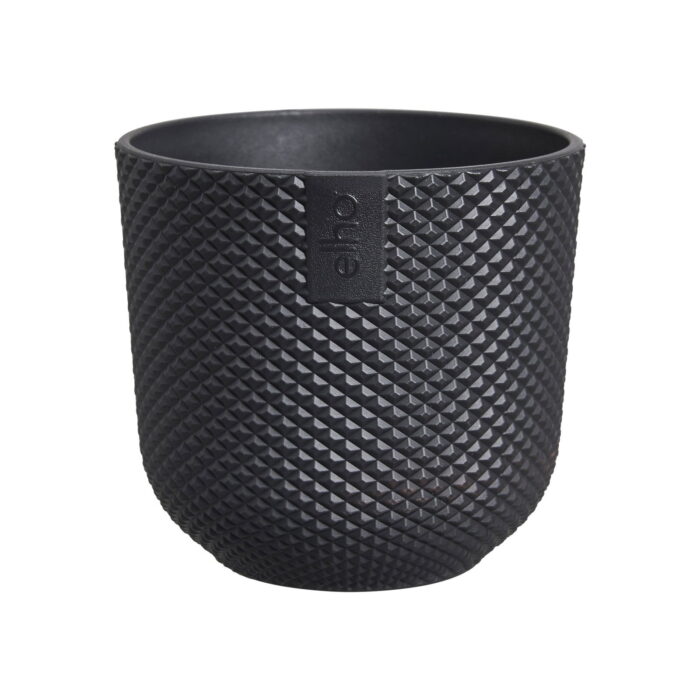 Elho Jazz rond mini 7 cm living black bloempot – zwart