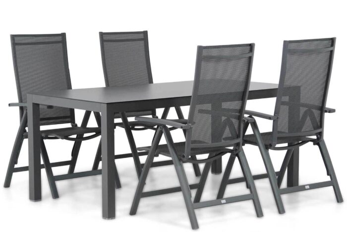 Presto Donato/Madras 180 cm dining tuinset 5-delig – Grijs-antraciet