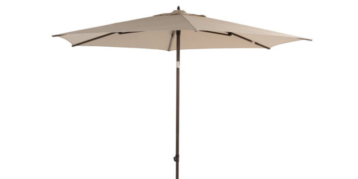 4so Azzurro stokparasol beach met wenge houtlook frame dia. 300 cm – hout