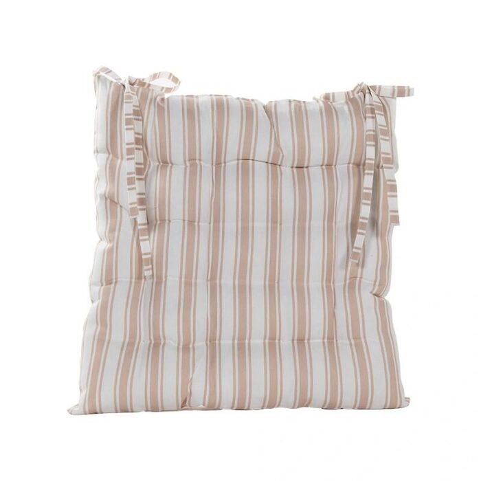 Annas collection Stoelkussen 38×38 cm Ivoor Streep Anna’s Collection – beige