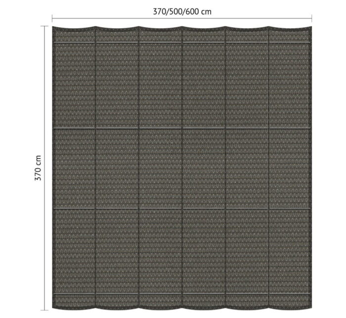 Shadow comfort Harmonicadoek B 3,70 x L 3,70 m Cool Grey – grijs