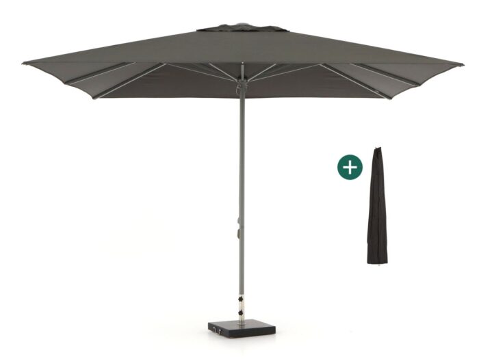 Shadowline Cuba parasol 350x350cm Laagste prijsgarantie! – Zwart