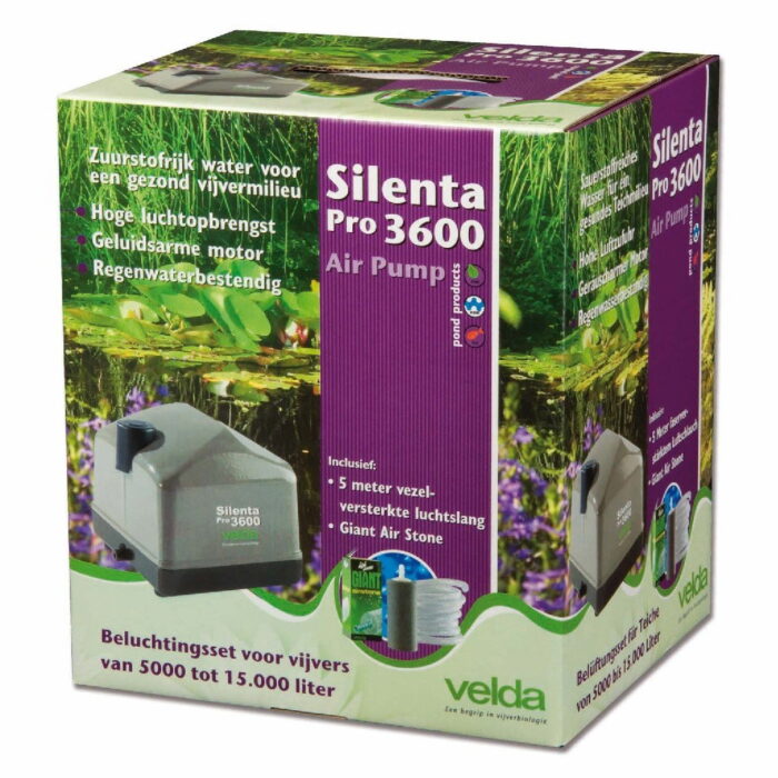 Velda Luchtpomp Silenta Pro 3600 – Zie Foto