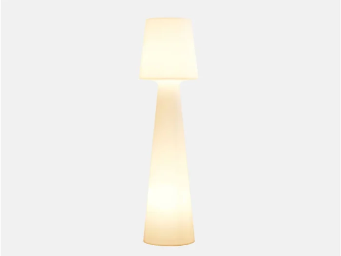 New Garden Lola staande buitenlamp led oplaadbaar dimbaar ø 45cm (h: 165cm) - Wit