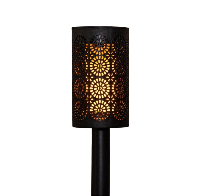 Annas collection Fakkel Met Vlameffect 7,5 x 49 cm solar Anna’s Collection – zwart