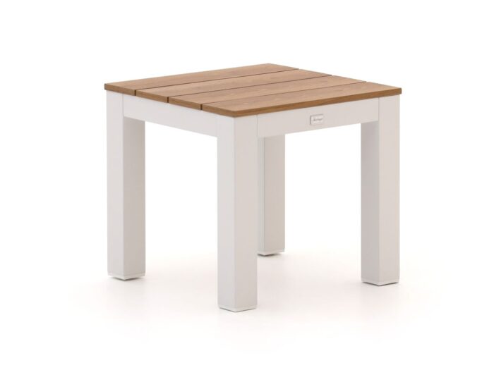 Bellagio tuinmeubelen Bellagio Fidenza bijzet tuintafel 46x46x42cm Laagste prijsgarantie! – Wit