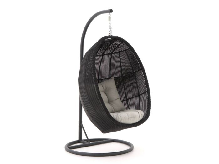 Manifesto Furniture Manifesto Lucana hangstoel met standaard Laagste prijsgarantie! – Zwart