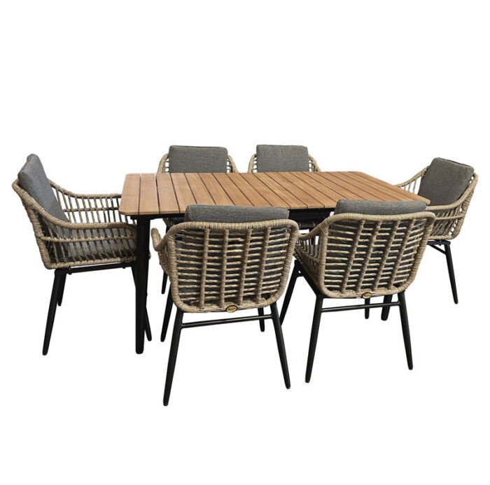 Oosterik home Diningset Gatteo Budrio Brown – bruin