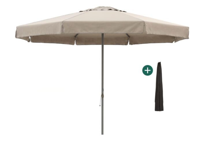 Shadowline Bonaire parasol ø 400cm Laagste prijsgarantie! – Taupe
