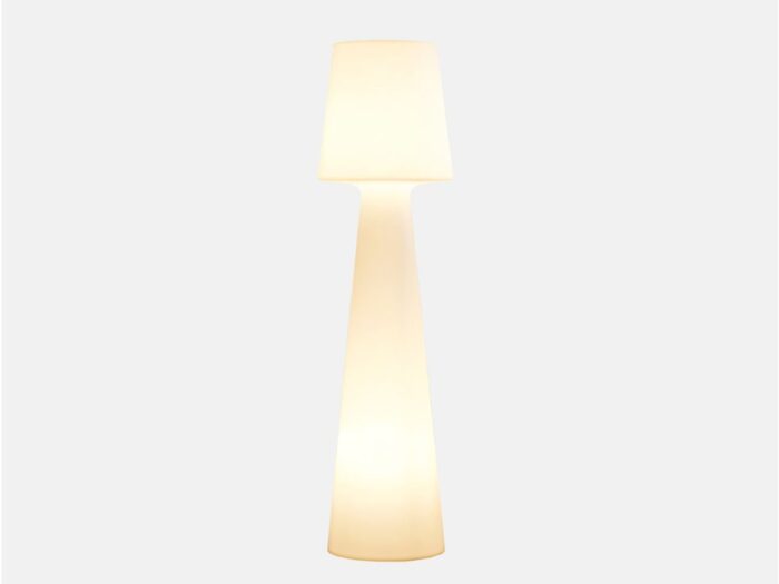 New Garden Lola staande buitenlamp led oplaadbaar dimbaar ø 45cm (h: 165cm) Laagste prijsgarantie! – Wit