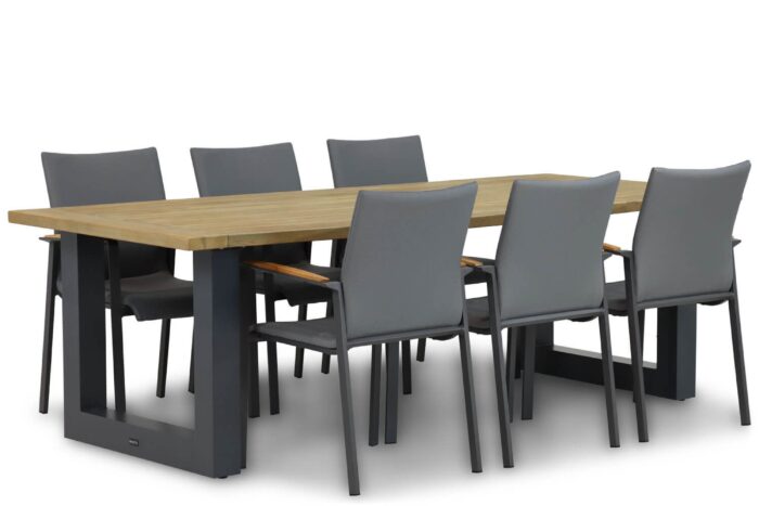 Lifestyle Garden Furniture Brandon/Talai 240 cm dining tuinset 7-delig – Wit