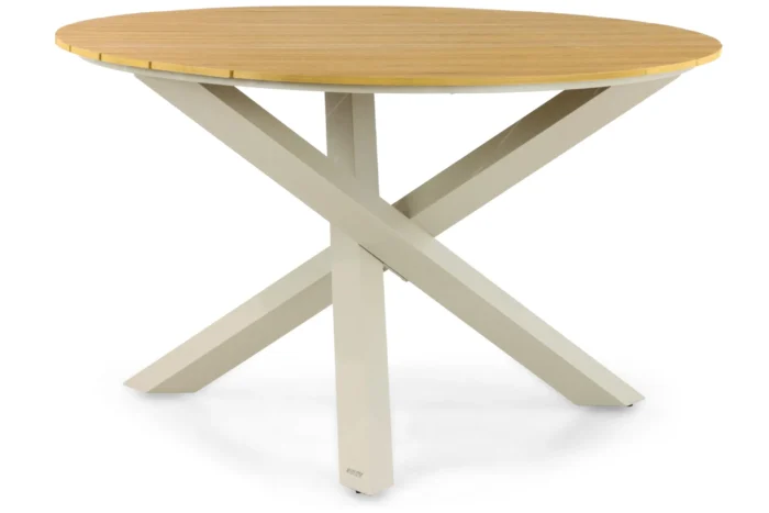 Lifestyle Garden Furniture Ancona dining tuintafel 125 cm - Taupe-naturel-bruin