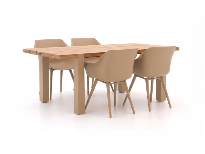 Hartman tuinmeubelen Sophie Studio/Almeria 200cm dining tuinset 5-delig - Taupe