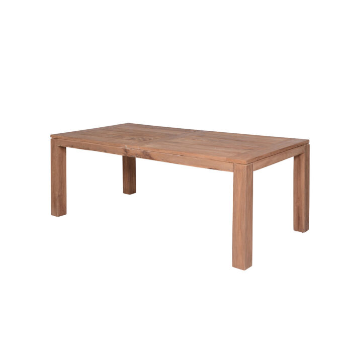 Garden impressions Mexico Tafel 200X100X76cm Natural Teak Poten 10X10cm – hout