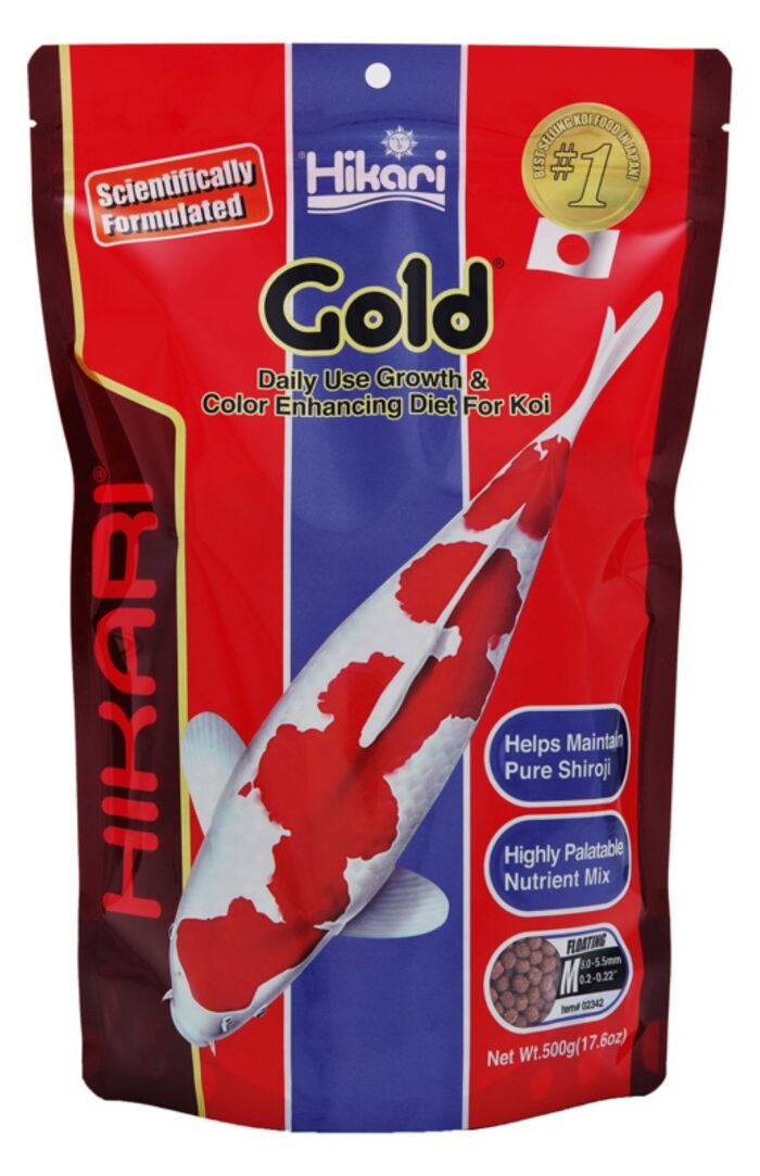 Hikari Gold Medium 500 Gr vissenvoer – geel