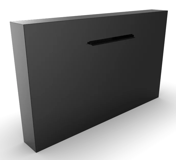 Geroba Cascadi Aluminium Watervalelement naast vijver 1000 x 250 x 1200 mm - zwart