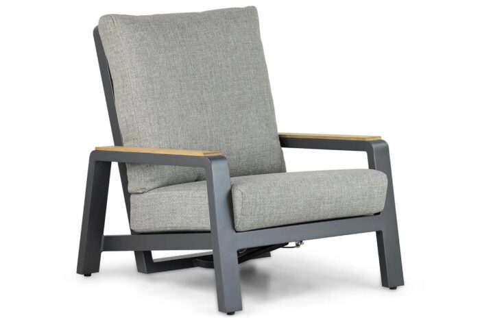 Osmen Manly lounge tuinstoel – Grijs-antraciet