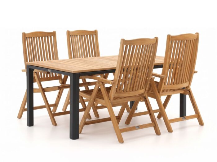 Sunyard Furniture Veronica/Linosa 180cm dining tuinset 5-delig verstelbaar