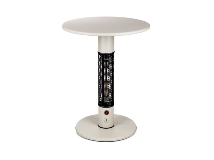 Monti HeatLine + 15% kassakorting | Pulse tafel met terrasverwarmer 1500W ø60cm (h: 75cm) – Taupe