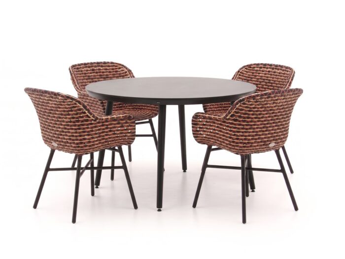Hartman tuinmeubelen Hartman Delphine/Sophie Studio ø128cm dining tuinset 5-delig Laagste prijsgarantie!