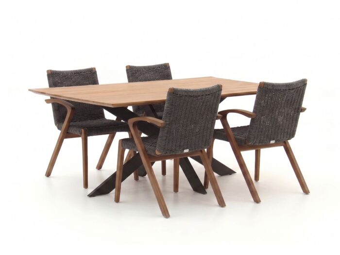 Bellagio tuinmeubelen Bellagio Tredozio/Furato 180cm dining tuinset 5-delig Laagste prijsgarantie! – Bruin